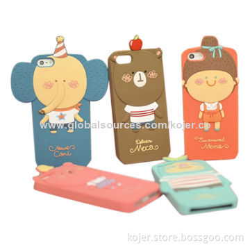 Romane Silicone Mobile Phone Cases for iPhone 5S with Good Texture, OEM Orders Welcomed